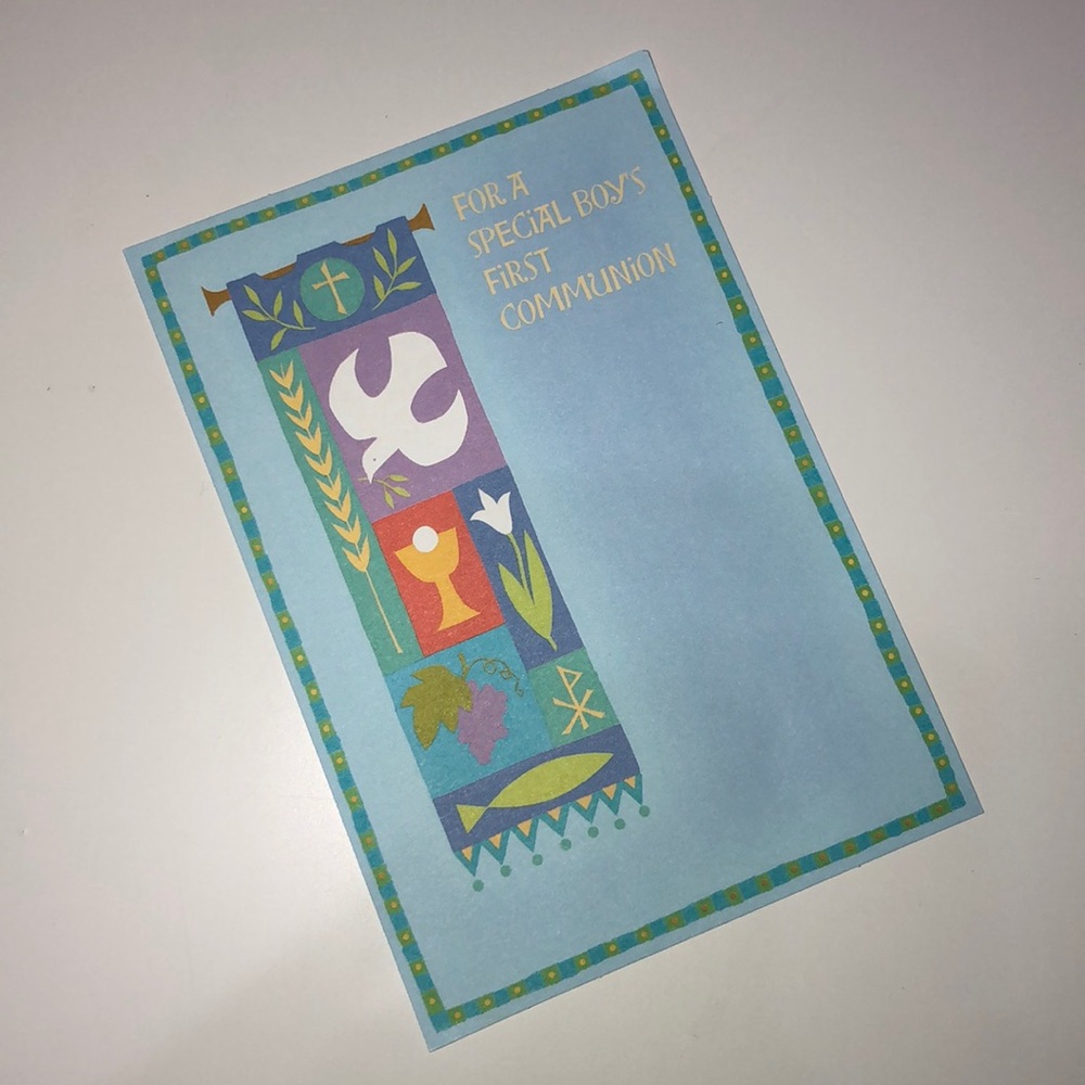 Boys Communion Card